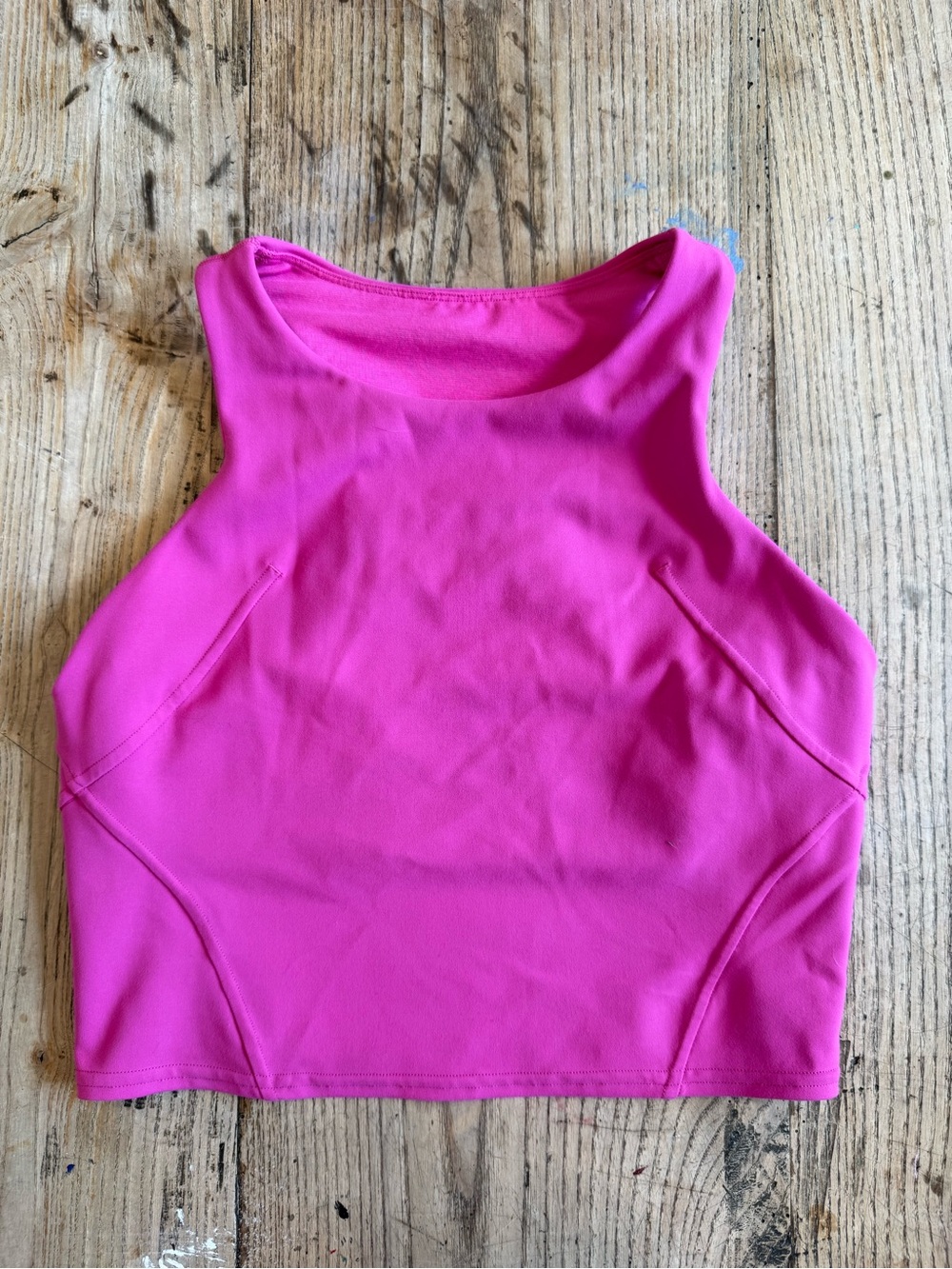 Lululemon Invigorate Training Tank Top built-in Bra Sonic Pink Size 8